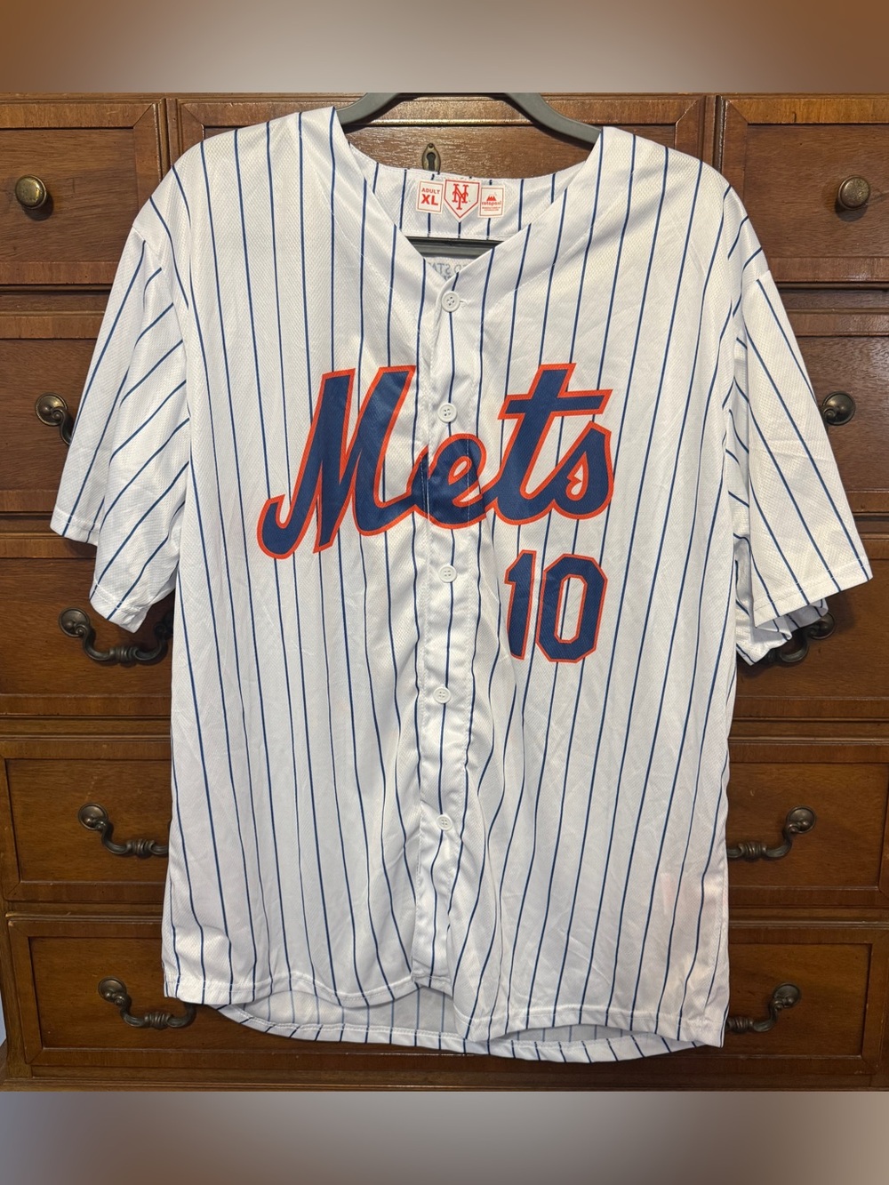 NY Mets Marcus Semien #10 Jersey XL Pinstripe SGA Baseballcore Streetwear